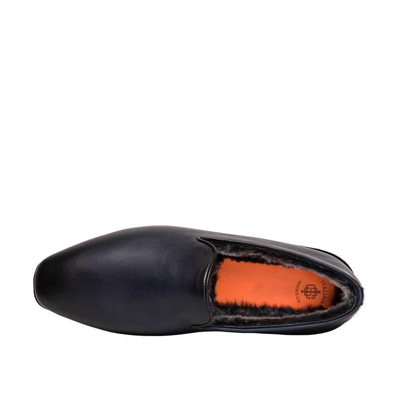 Premium Polished Leather Slip-On Loafer
