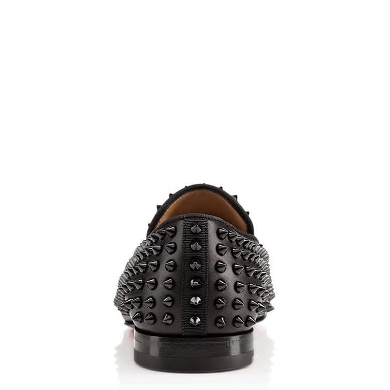 Men Suede Studded Slip On Loafers