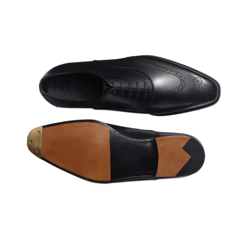 Classic Design Polished Leather Formal Oxford Shoes