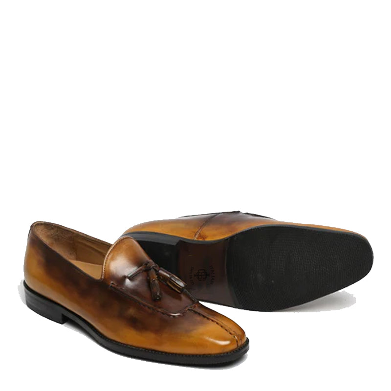 Leather Slip-On Formal Tassel Tan/Brown Loafer