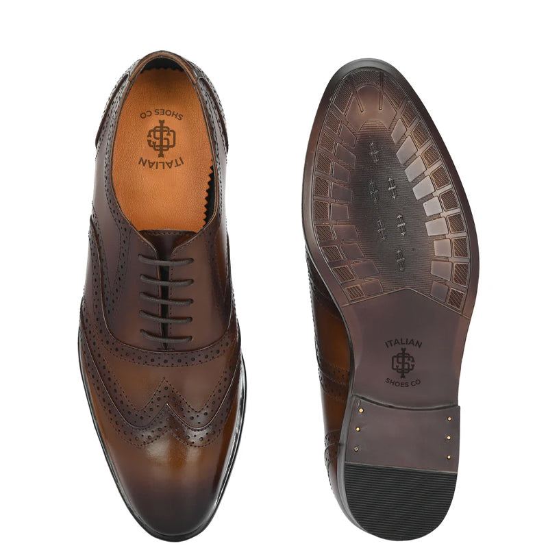 Premium Handmade Leather Formal Tan Oxford Shoe