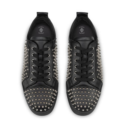 Men Casual Leather Lace-Up White Sneaker