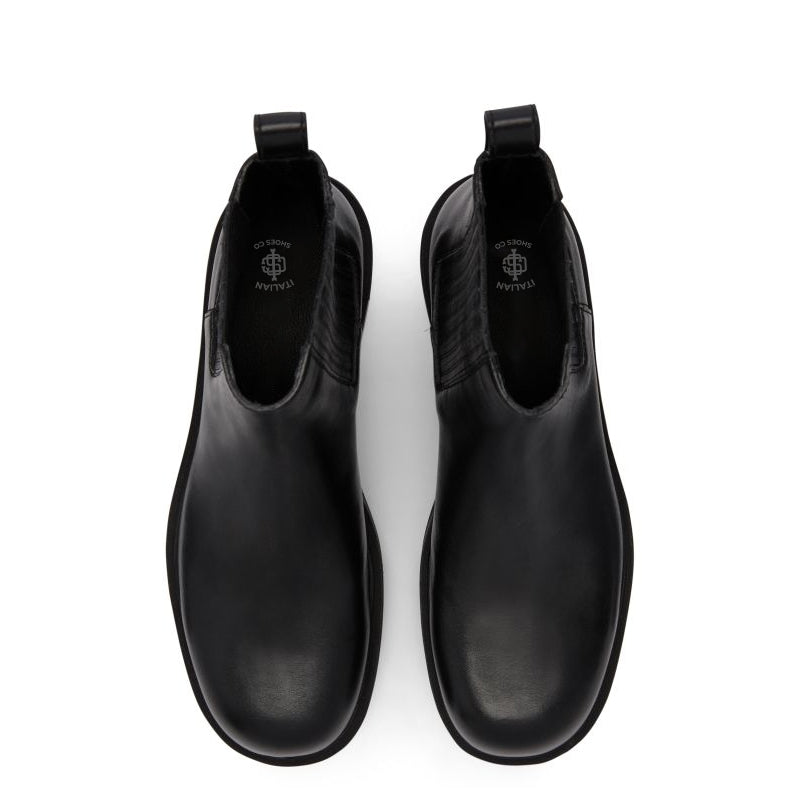 Leather Chelsea High Ankle Boots