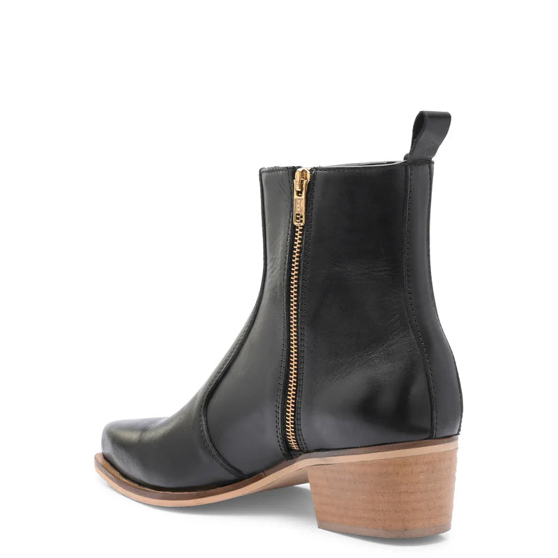 Luxury Pure Leather Fashion Boots With Side-Zipper