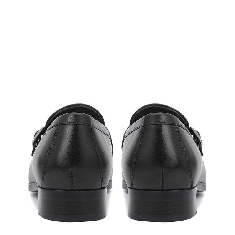 Men Classic Handmade Leather Double Monk Shoes