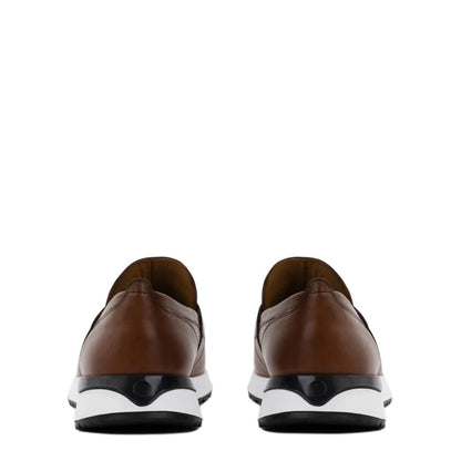 Black Leather Men's Sneaker