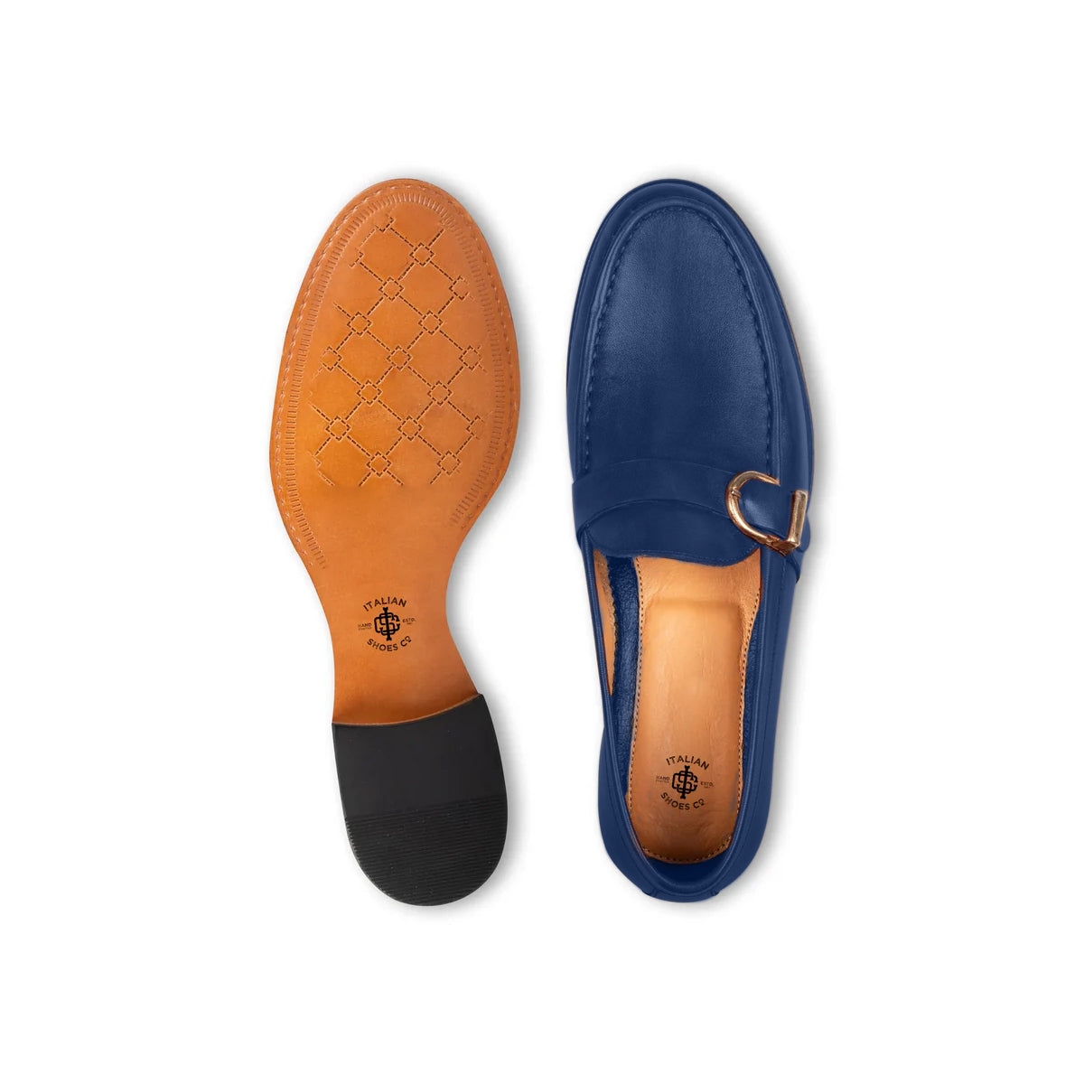 Enzo Blue Single Monk Strap Shoe