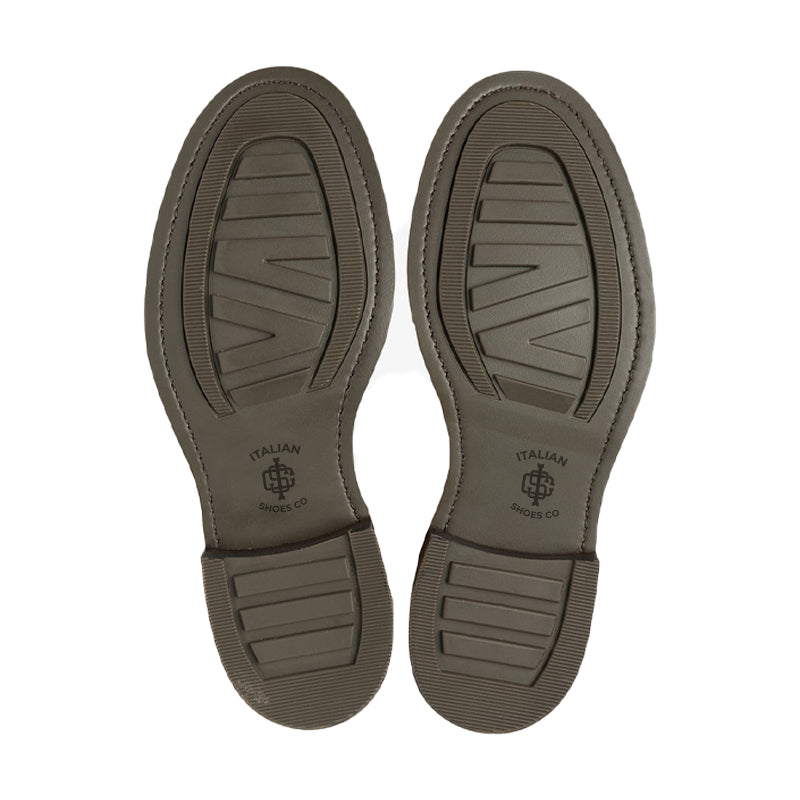 Leather Lace-Up Wingtip High Ankle Tan Boot