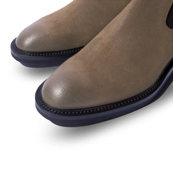 Classic Chelsea Suede Leather Boots