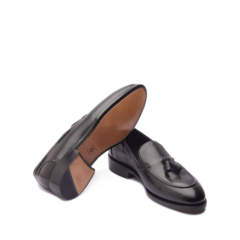 Premium Leather Slip-On Tassel Loafer Tan