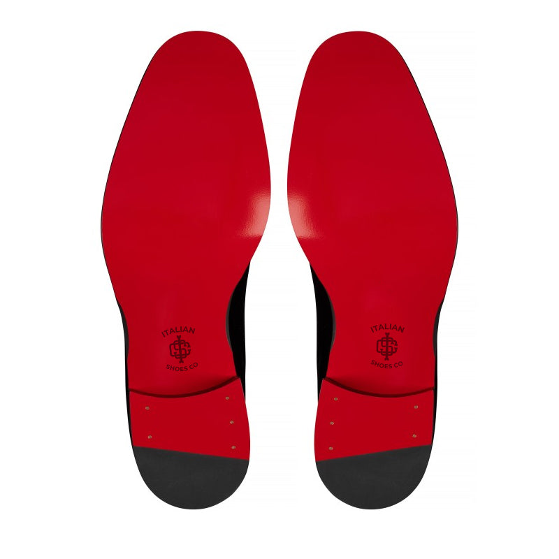 Men Suede Velvet Leather Maroon Derby Shoe