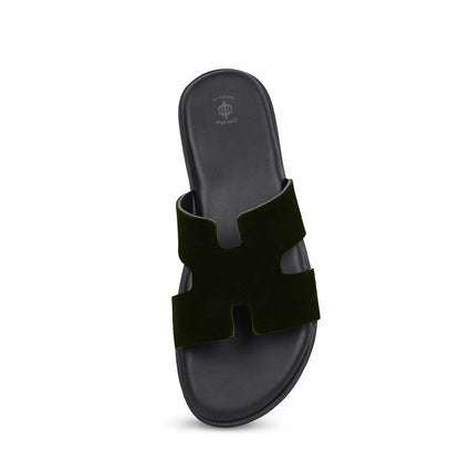 Suede H Style Slip On