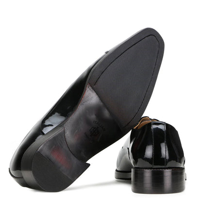 Men Patent CapToe Shiny Leather Oxford Shoes