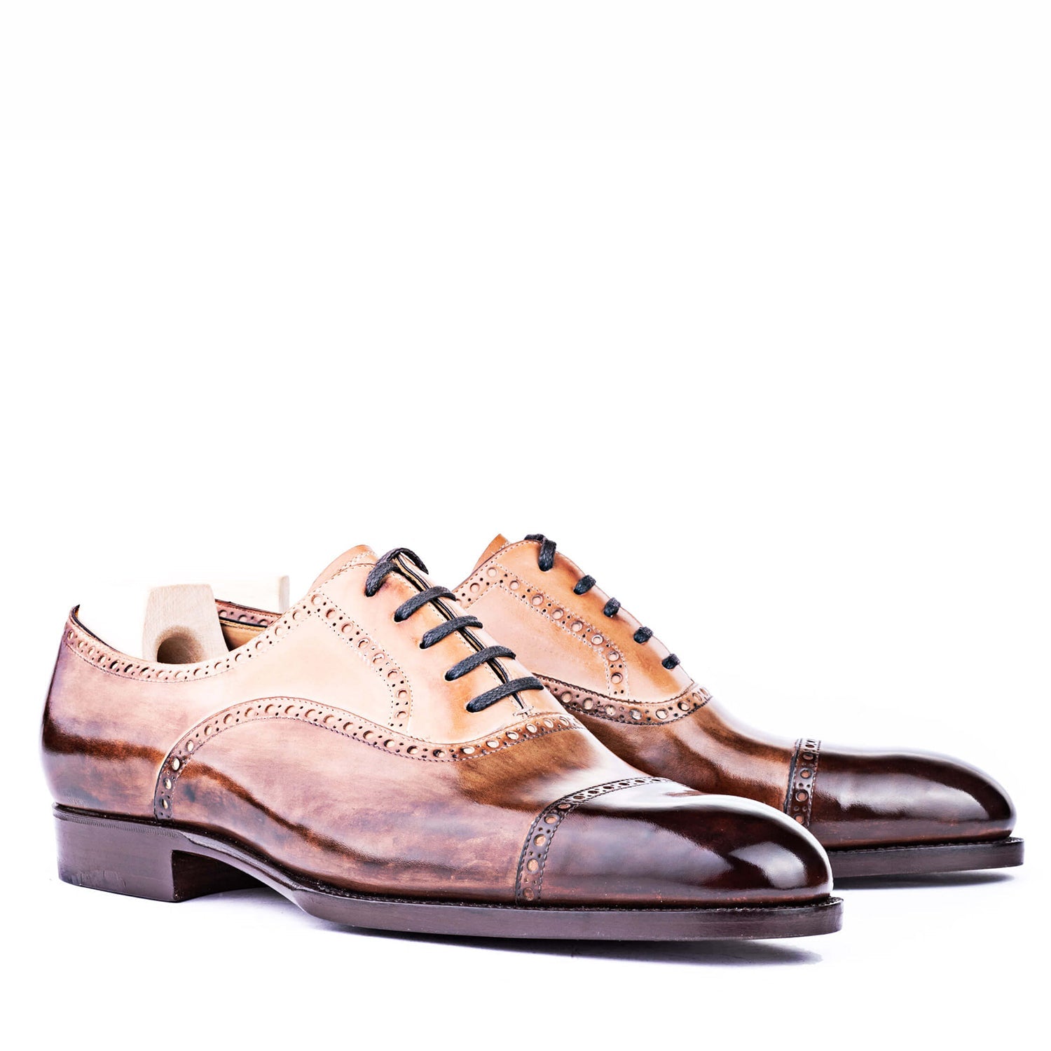 Premium Cap-Toe Leather Formal Oxford Shoe