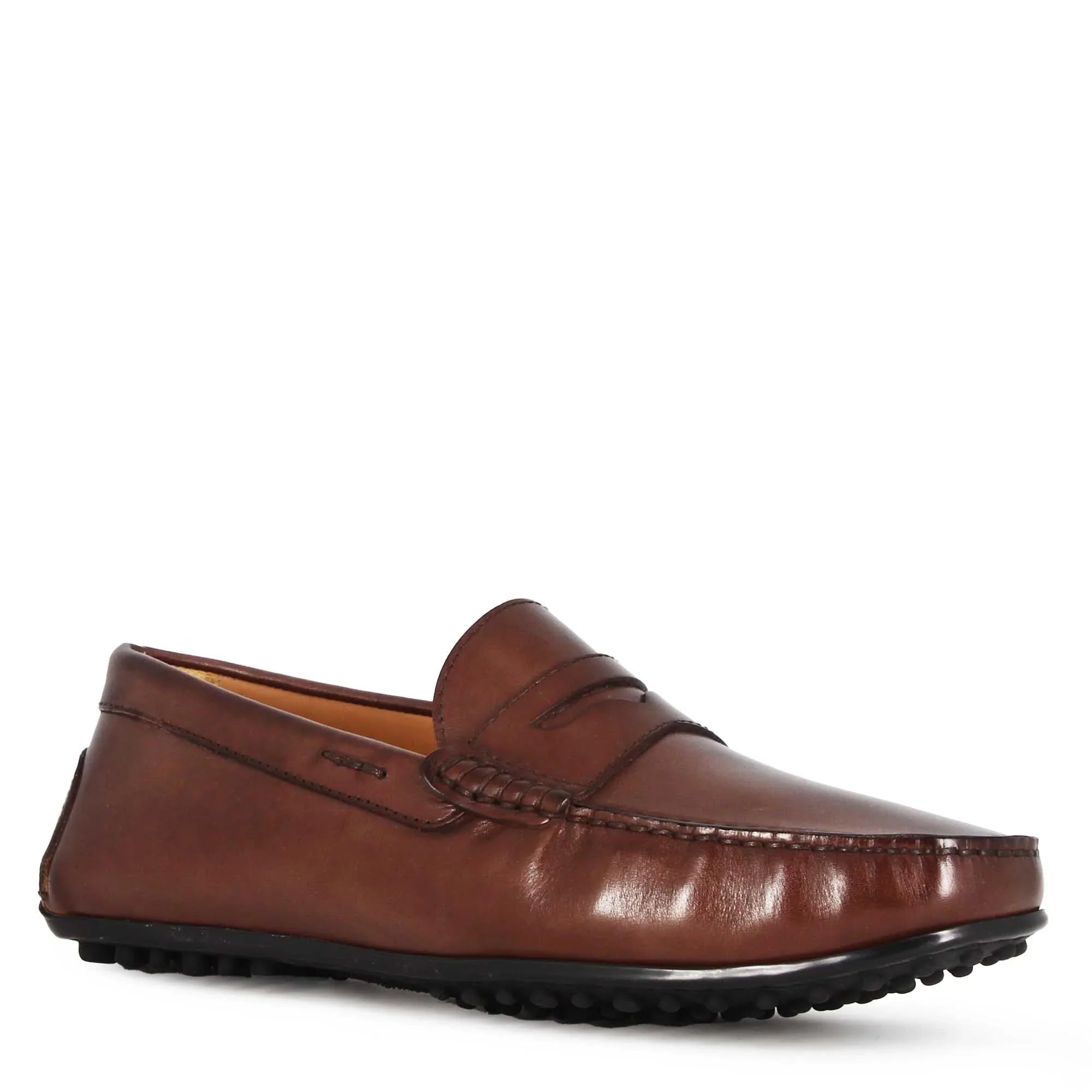 Dark Brown Leather Moccasin