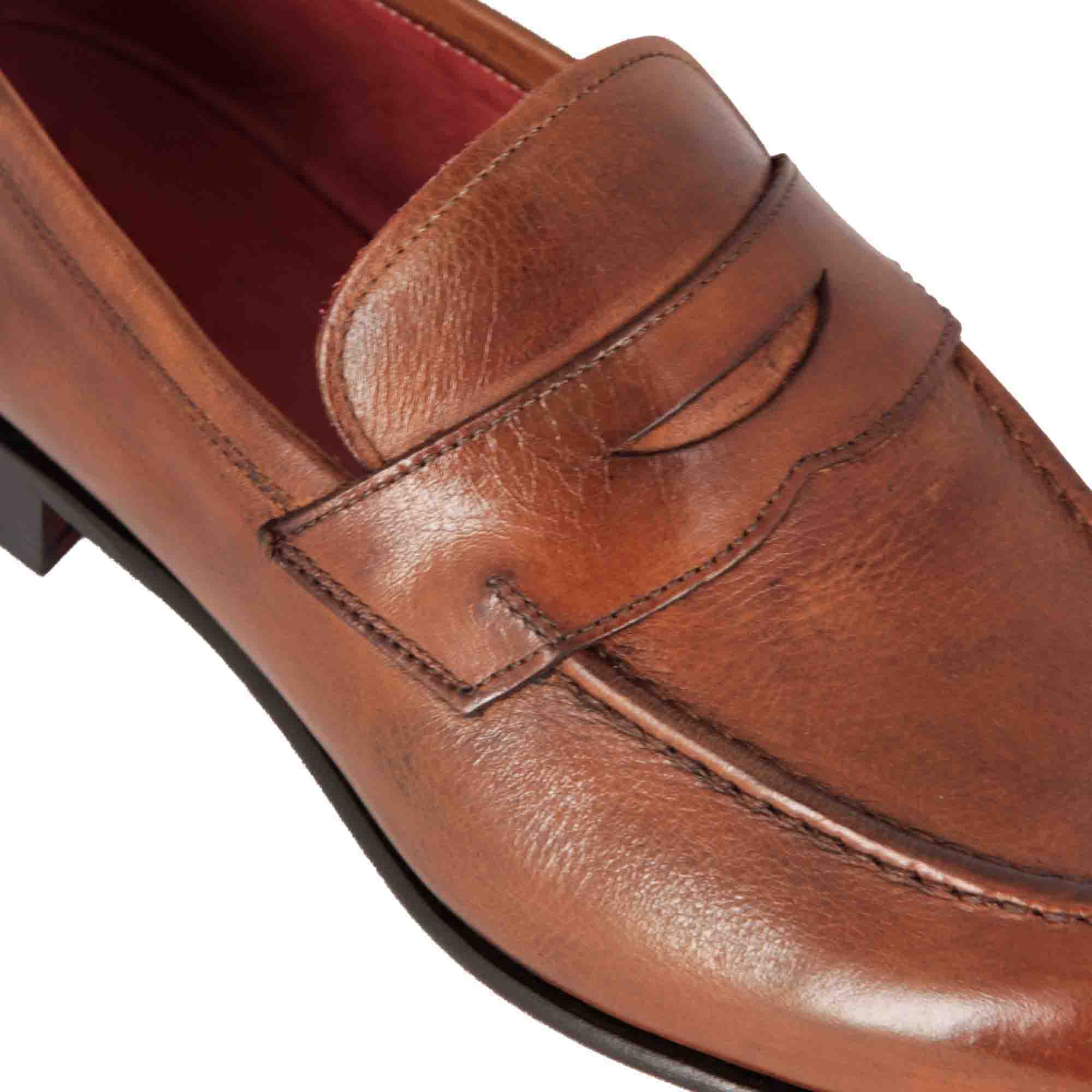 Light Brown Leather Moccasin