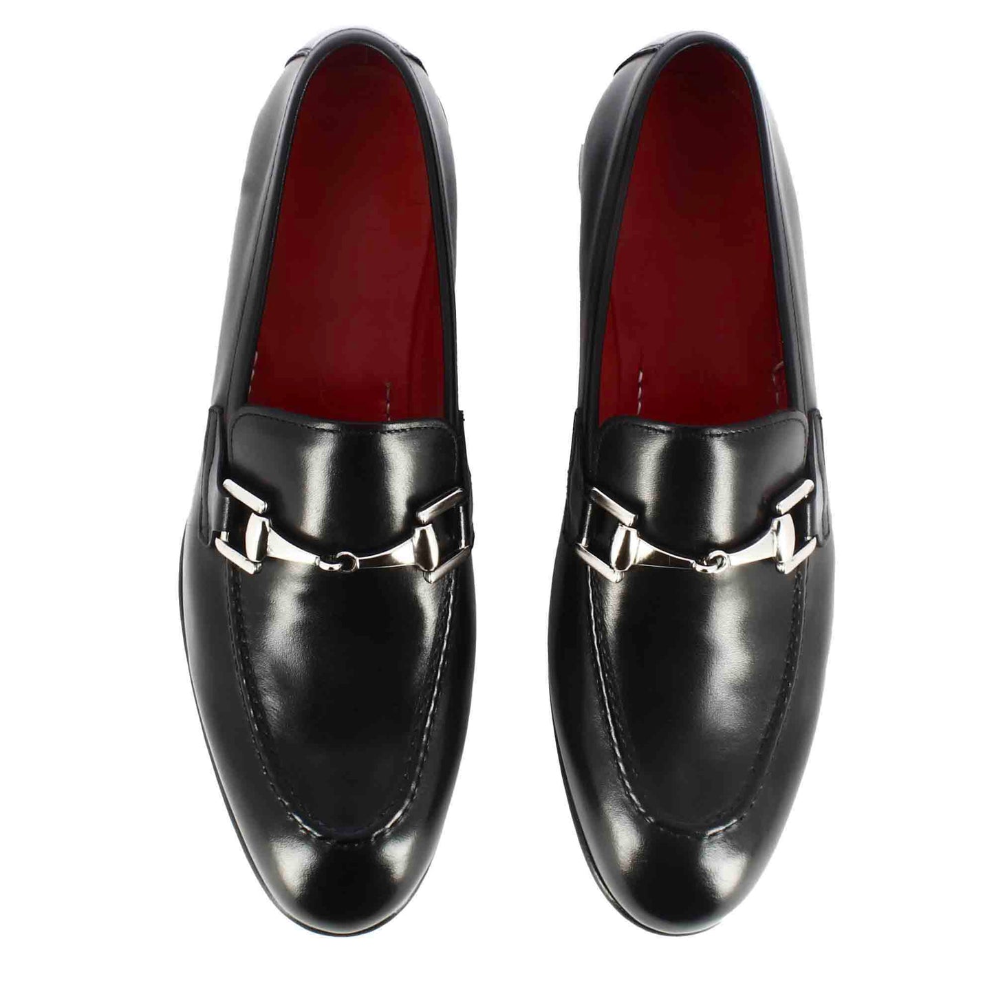 Black Leather Classic Horsebit Moccasin