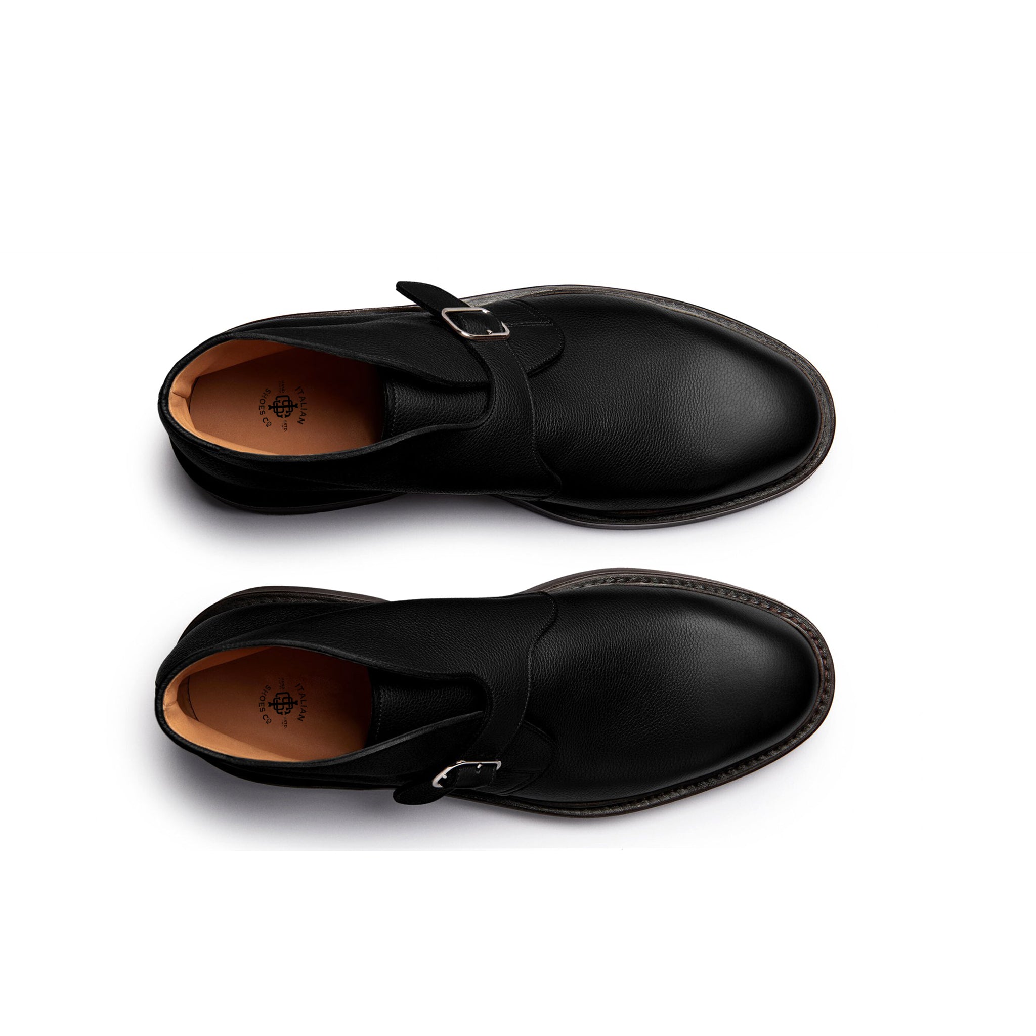 Single Monk Strap Ankle Boots