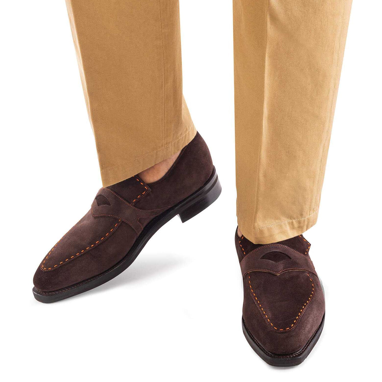 RASCAILLE  SUEDE CALF LEATHER DARK BROWN