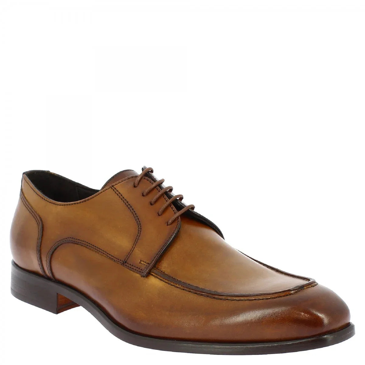 Brown Calf Leather Lace-up Shoes