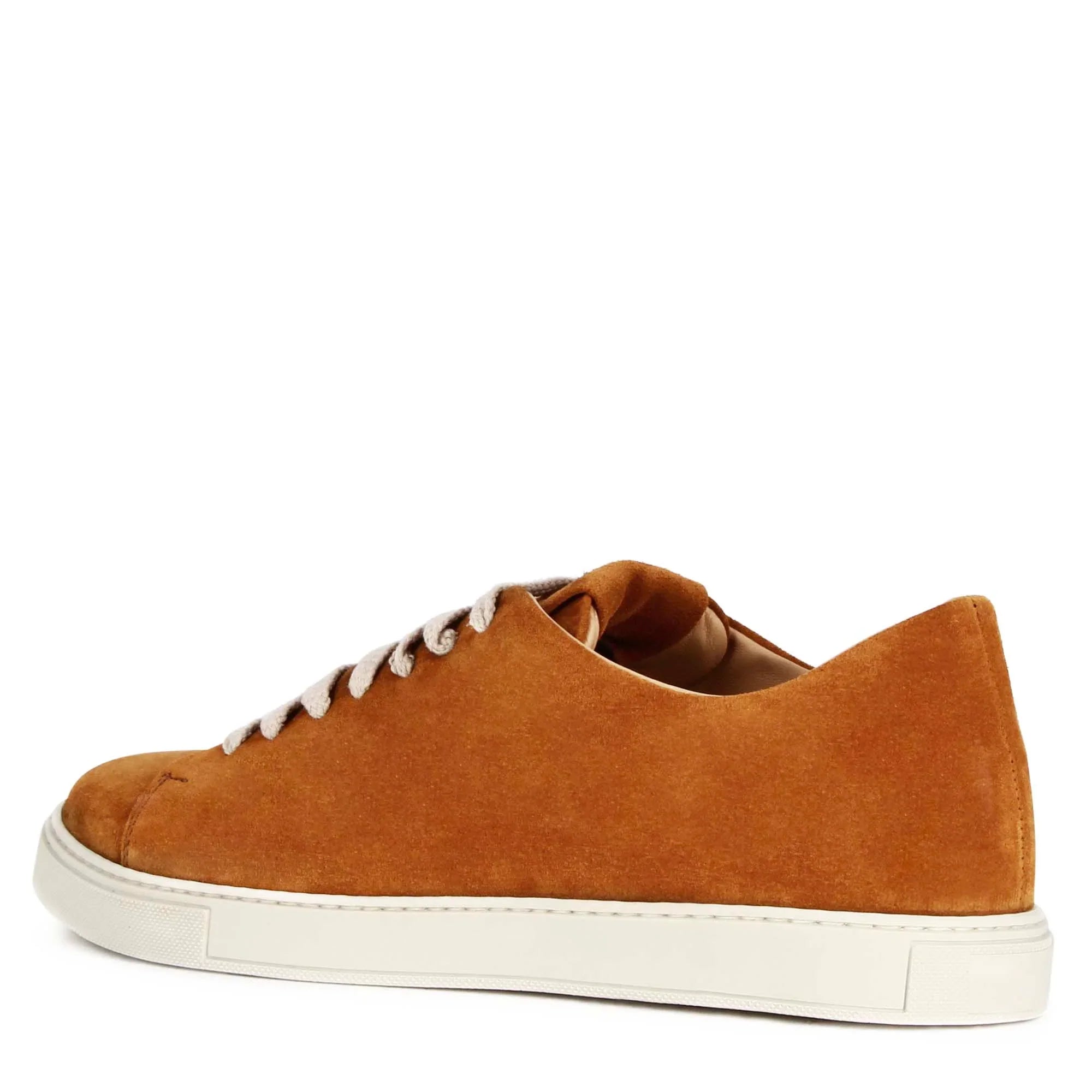Classic Light Brown Suede Leather Sneakers