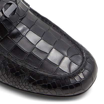 Croco X Pythan Textured Leather Loafers
