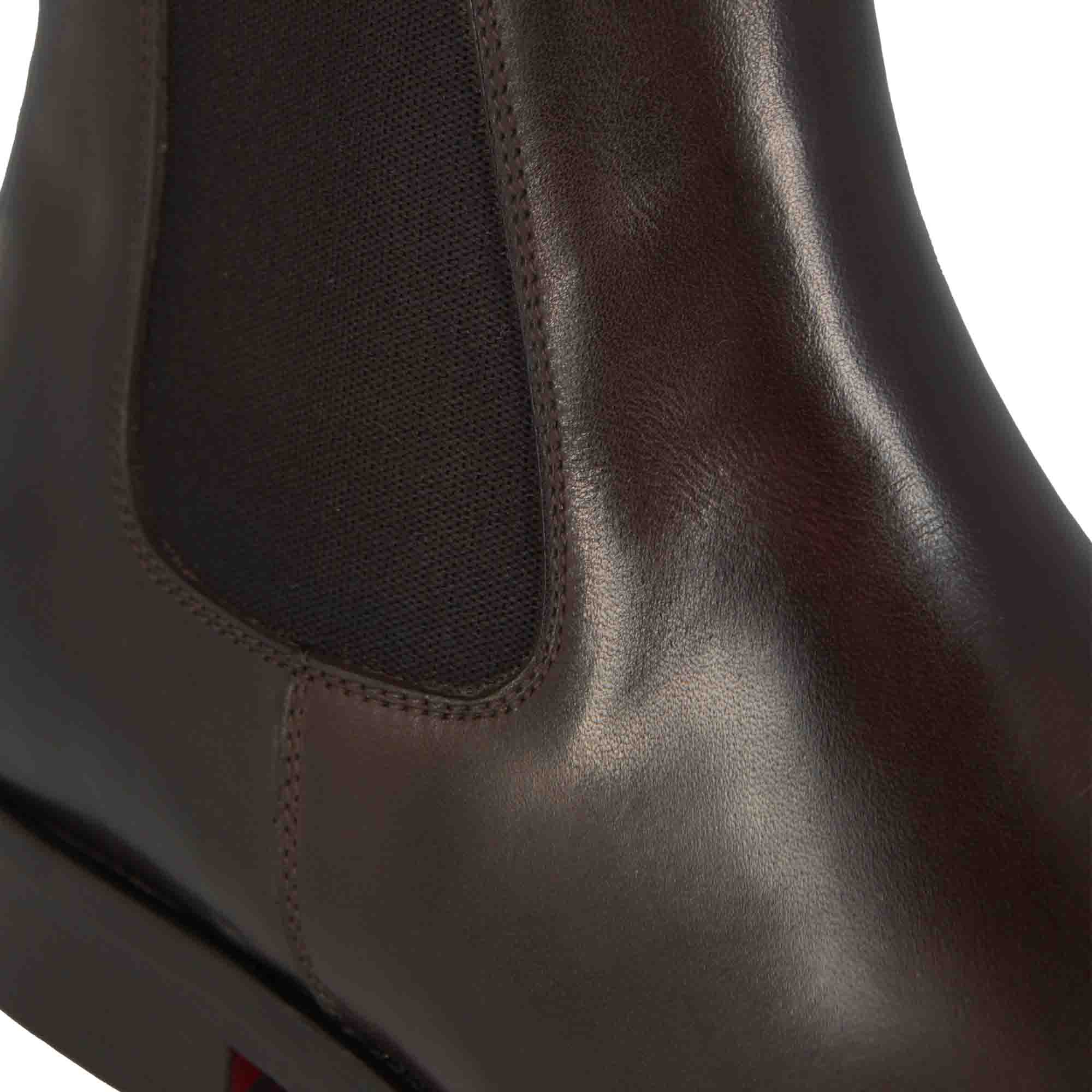 Handmade Brown Leather Chelsea Boots