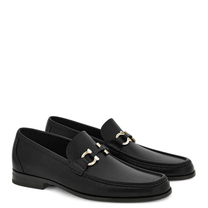 Classic Leather Horsebit-Buckled Loafer for Men
