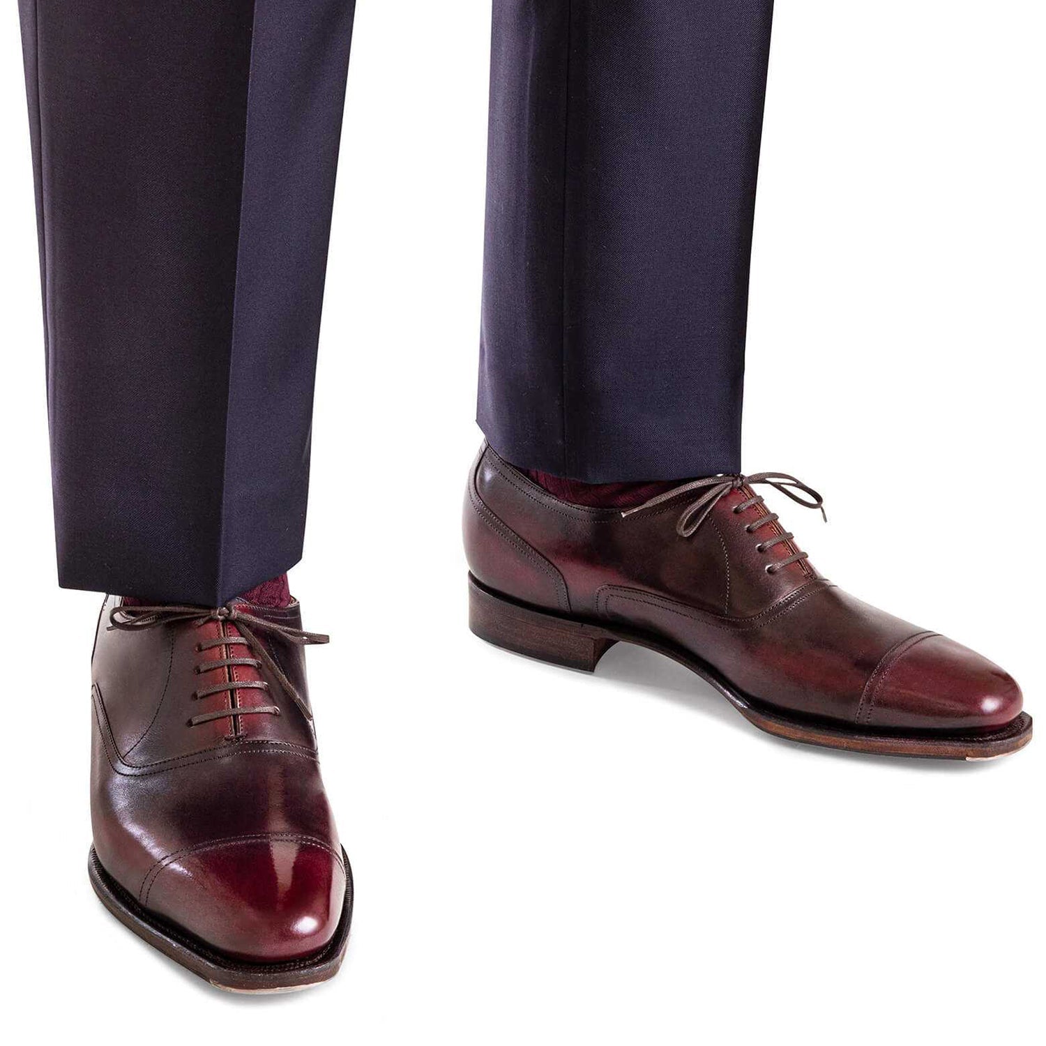 VISCONTI Calf Leather Lie De Vin