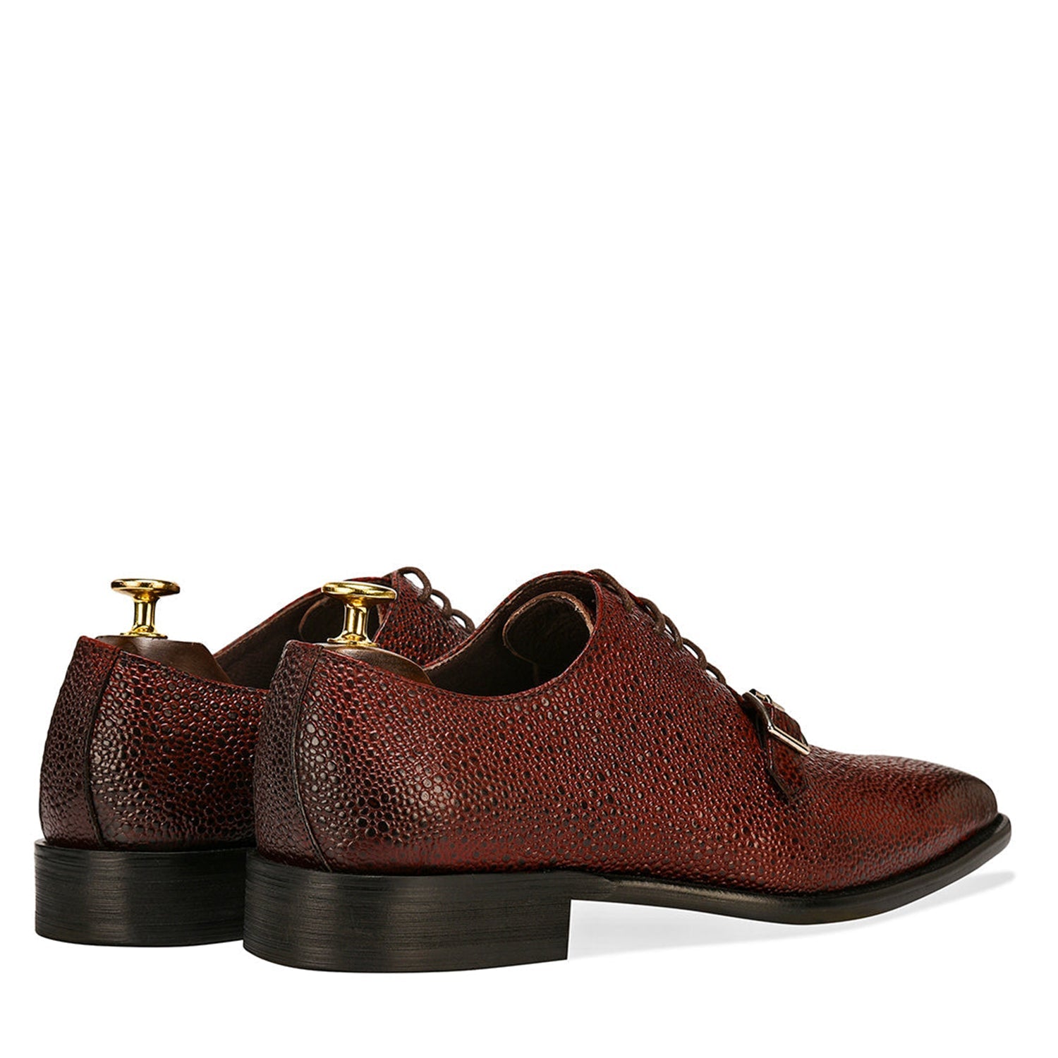 Stingray Leather Oxford Wine Shoes