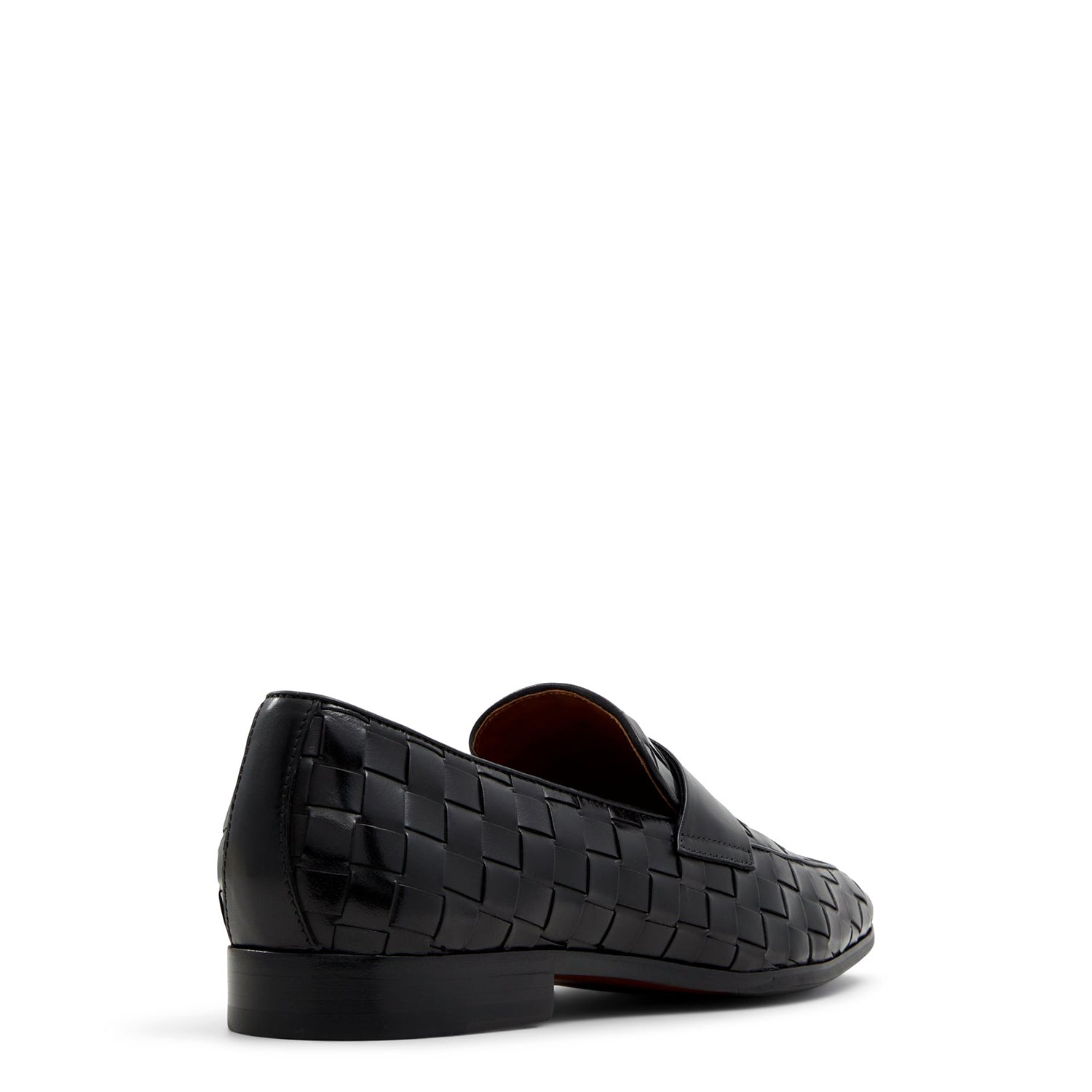 Black Braided Leather Loafers