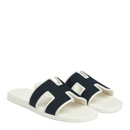 Haven Textured H Style Dual Slip-On in Canvas Blue and White