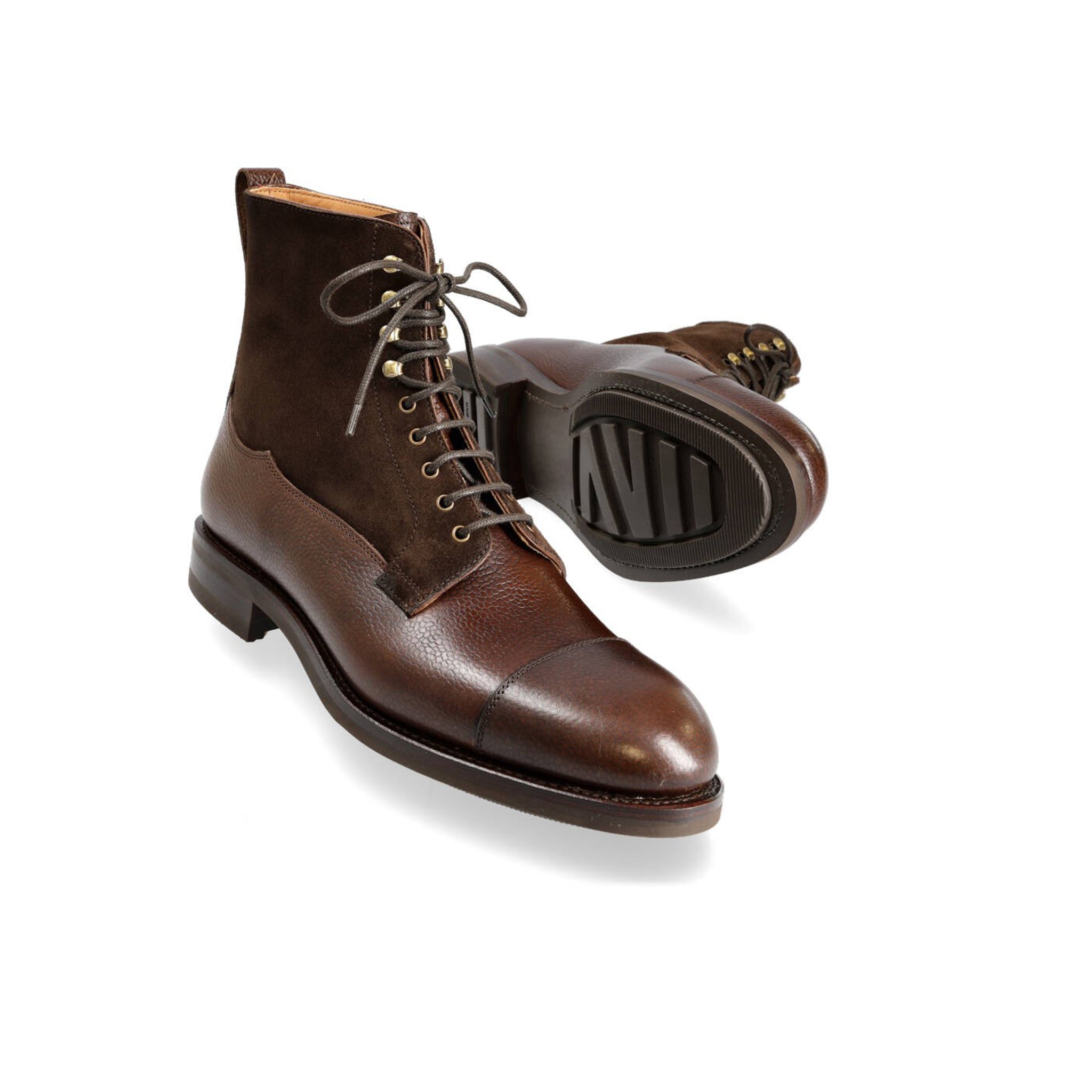 Cocoa Suede Work Boots for Men's